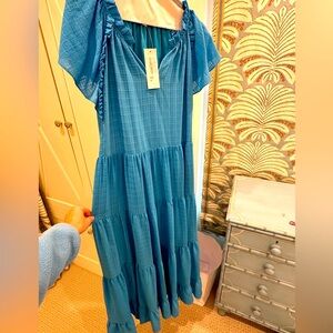 Gorgeous royal blue maxi dress.